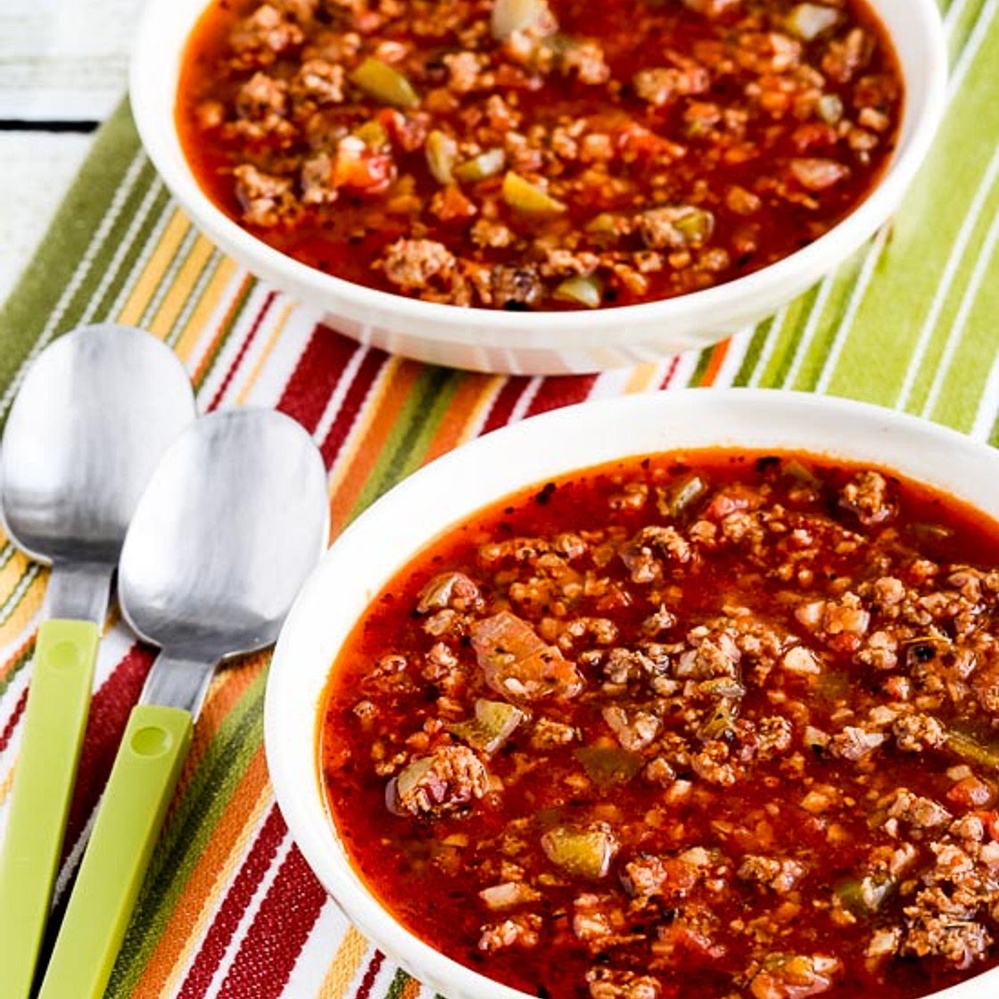 Low-Carb Stuffed Pepper Soup