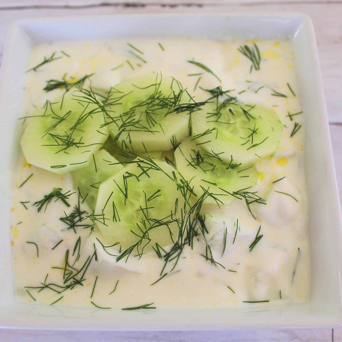 Tarator - Albanian Cold Cucumber & Yogurt Soup