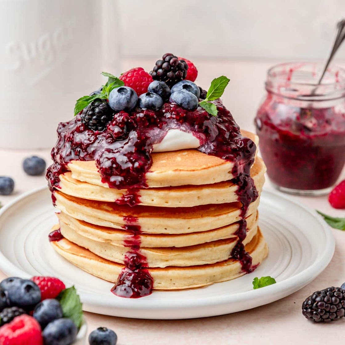 Fluffy Ricotta Pancakes
