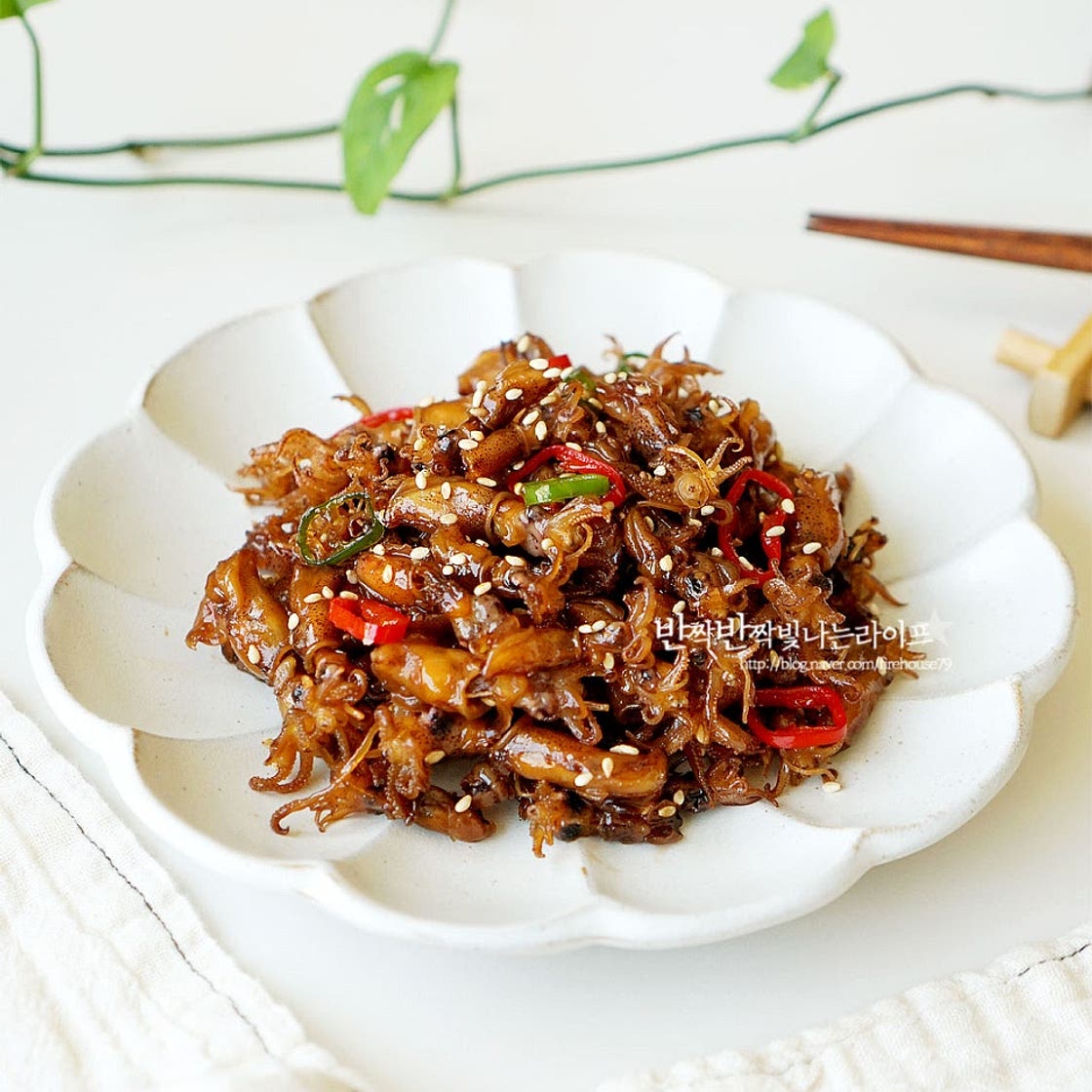 마른 꼴뚜기볶음 도시락반찬 꼴뚜기 요리