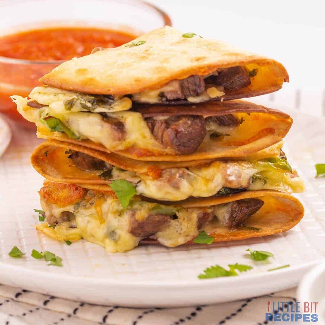 Beef Quesadillas with Carne Asada Steak