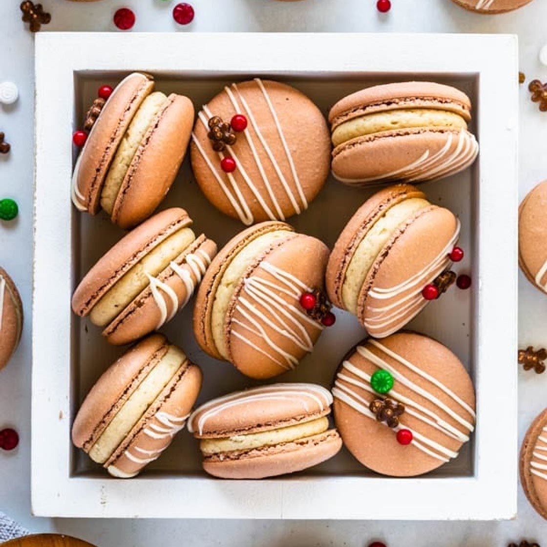 Gingerbread Macarons