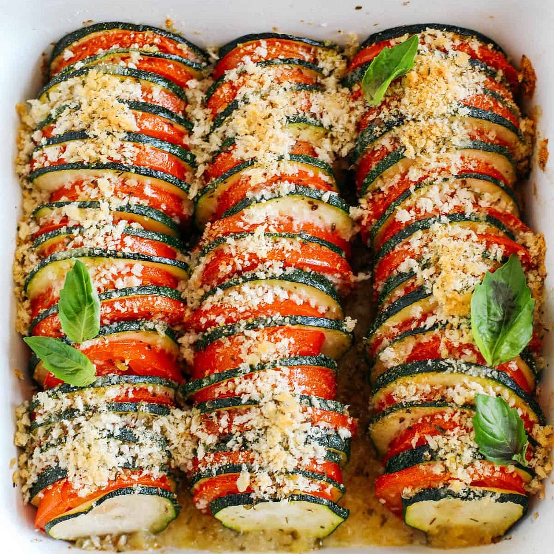 Summer Zucchini & Tomato Gratin
