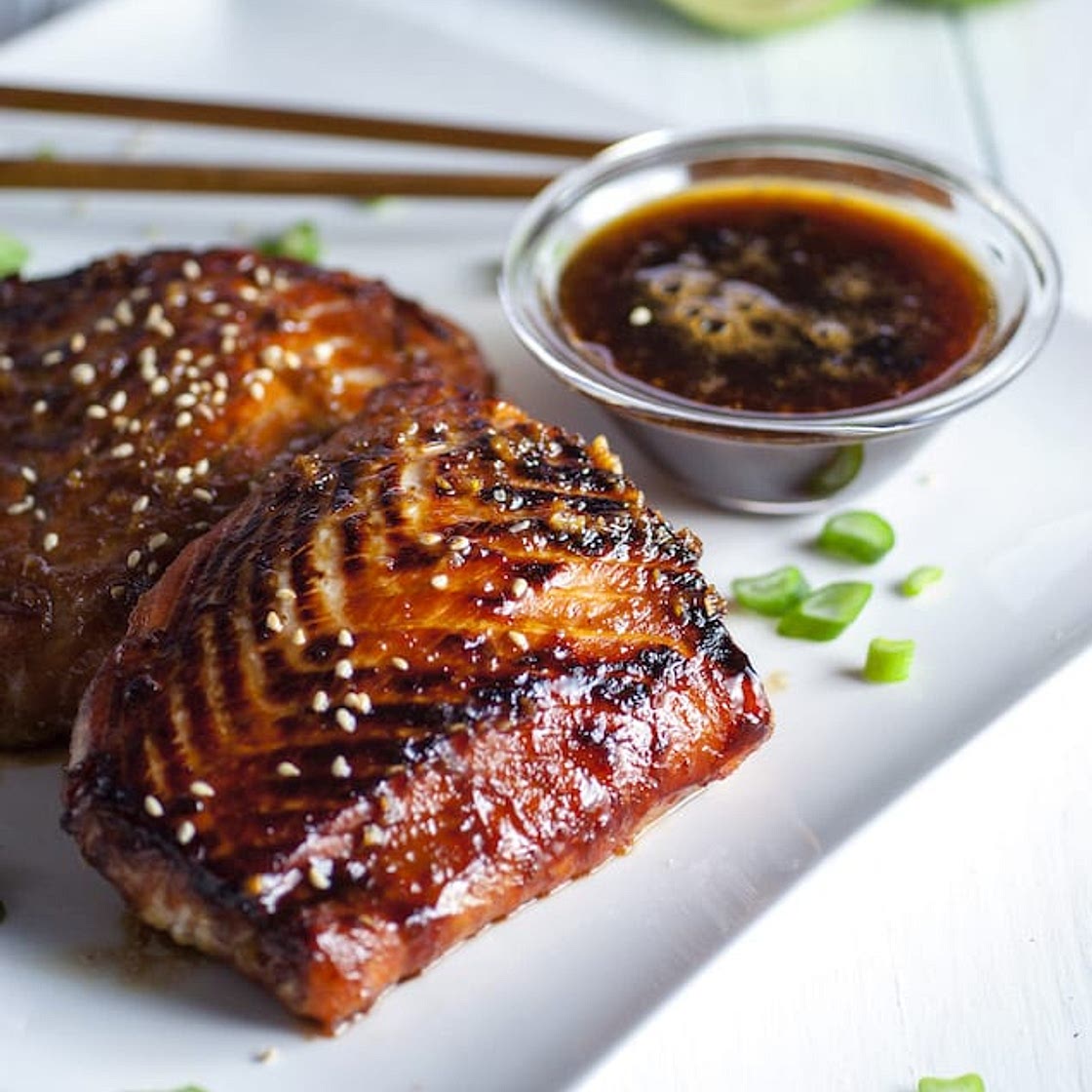 Crispy Garlic-Miso Glazed Salmon