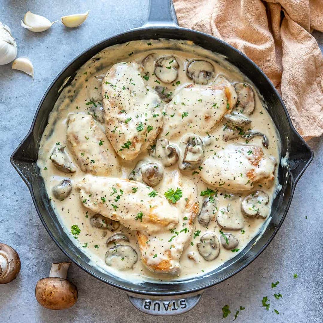 Creamy Chicken Mushroom Recipe