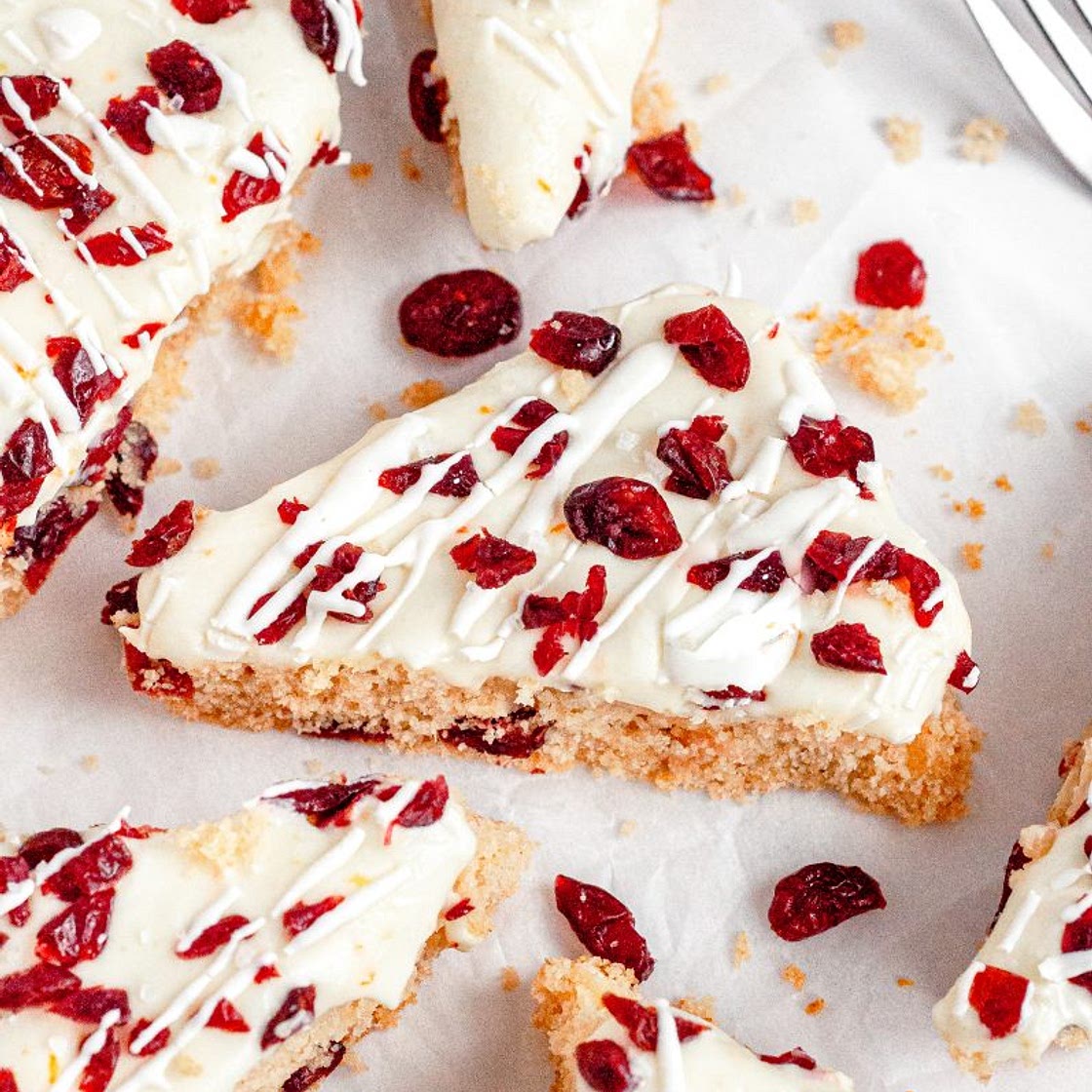 Gluten-Free Cranberry Bliss Bars (Dairy-Free)