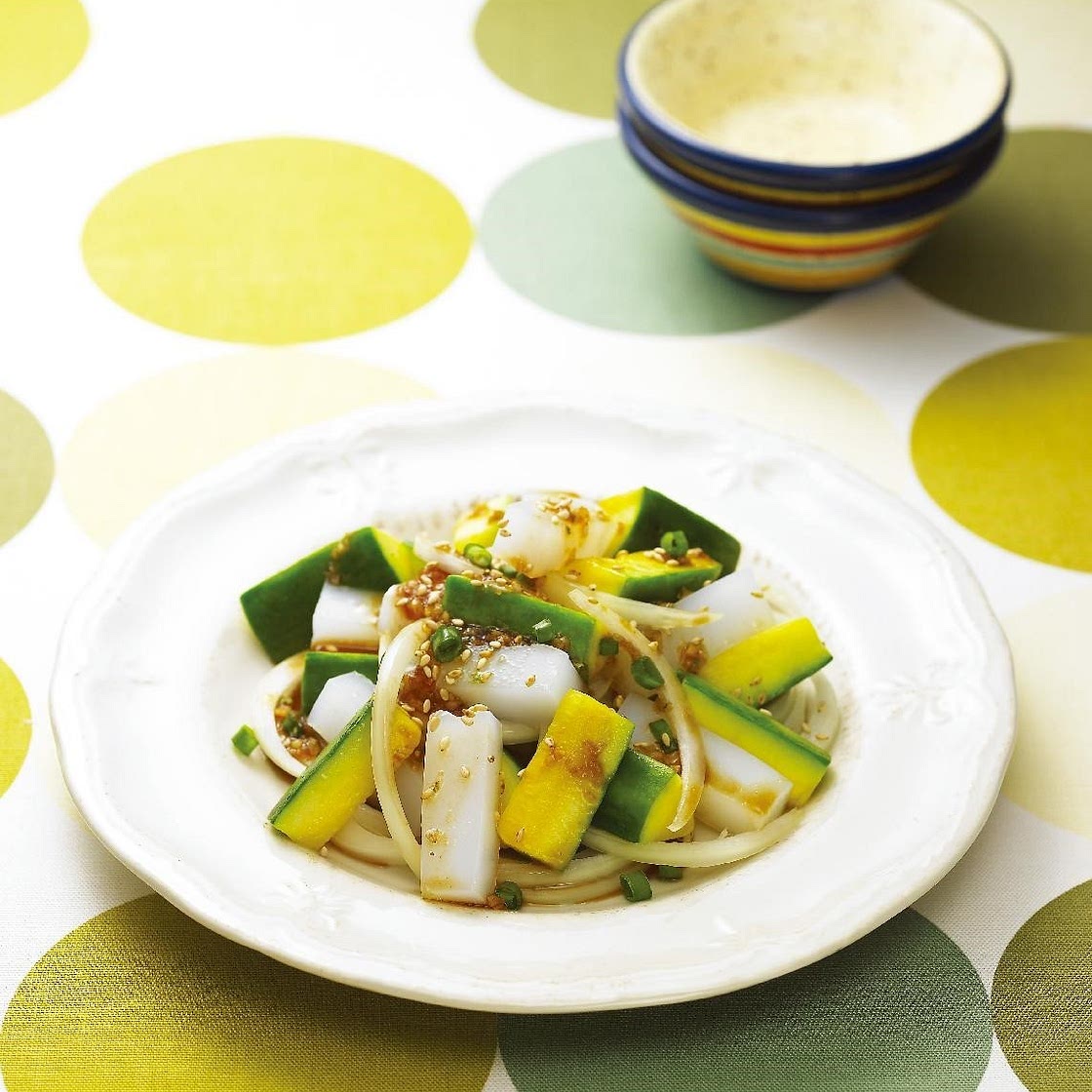 애호박청포묵샐러드 만드는 법