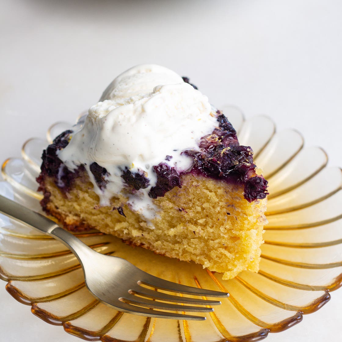 Lemon Blueberry Upside-Down Cake