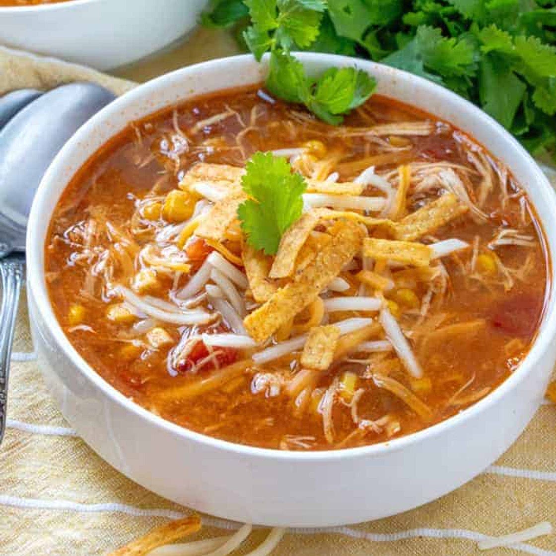 Crock Pot Chicken Tortilla Soup