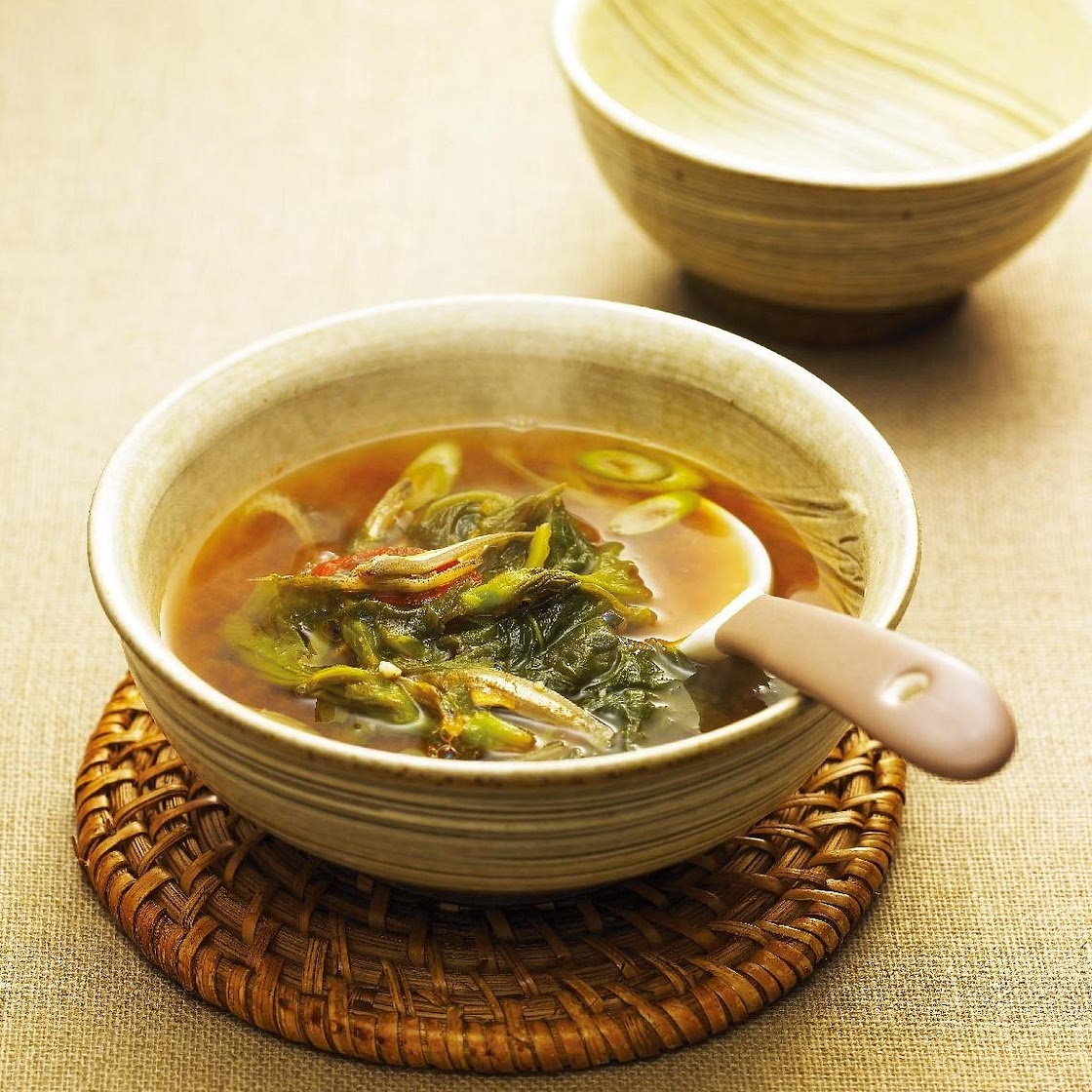 아욱멸치된장국 만드는 법