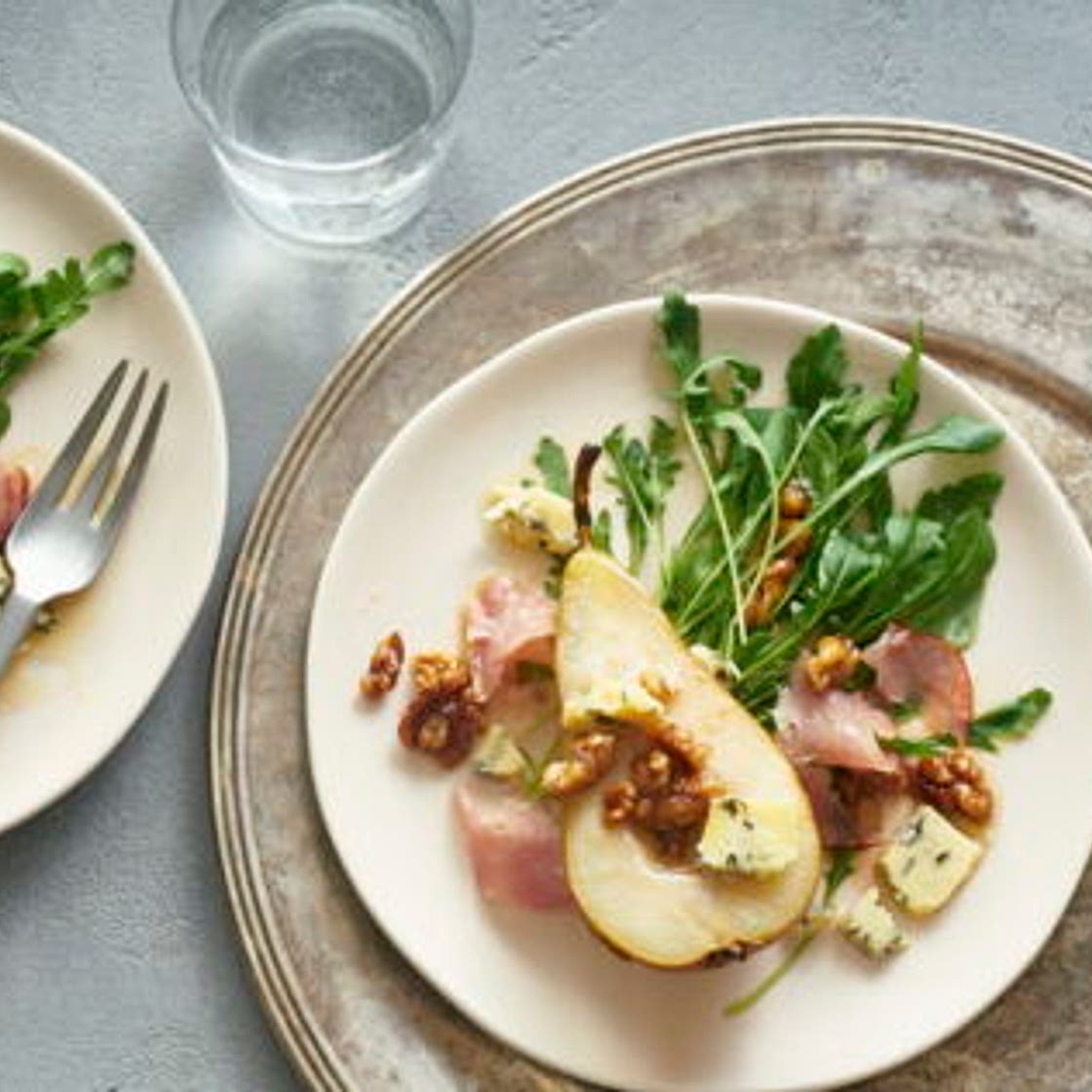 Salade de poires au bleu
