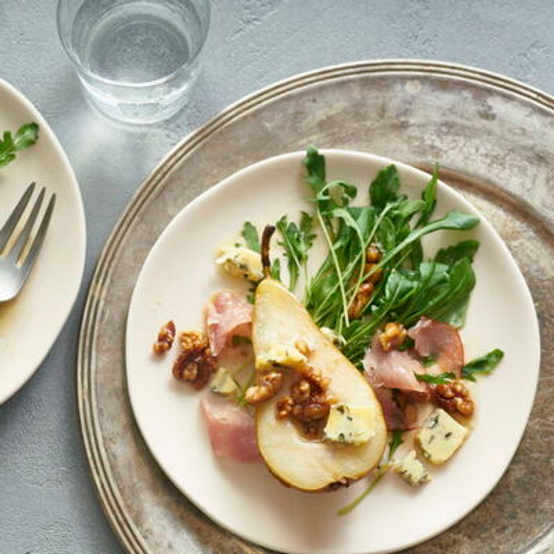 Salade de poires au bleu