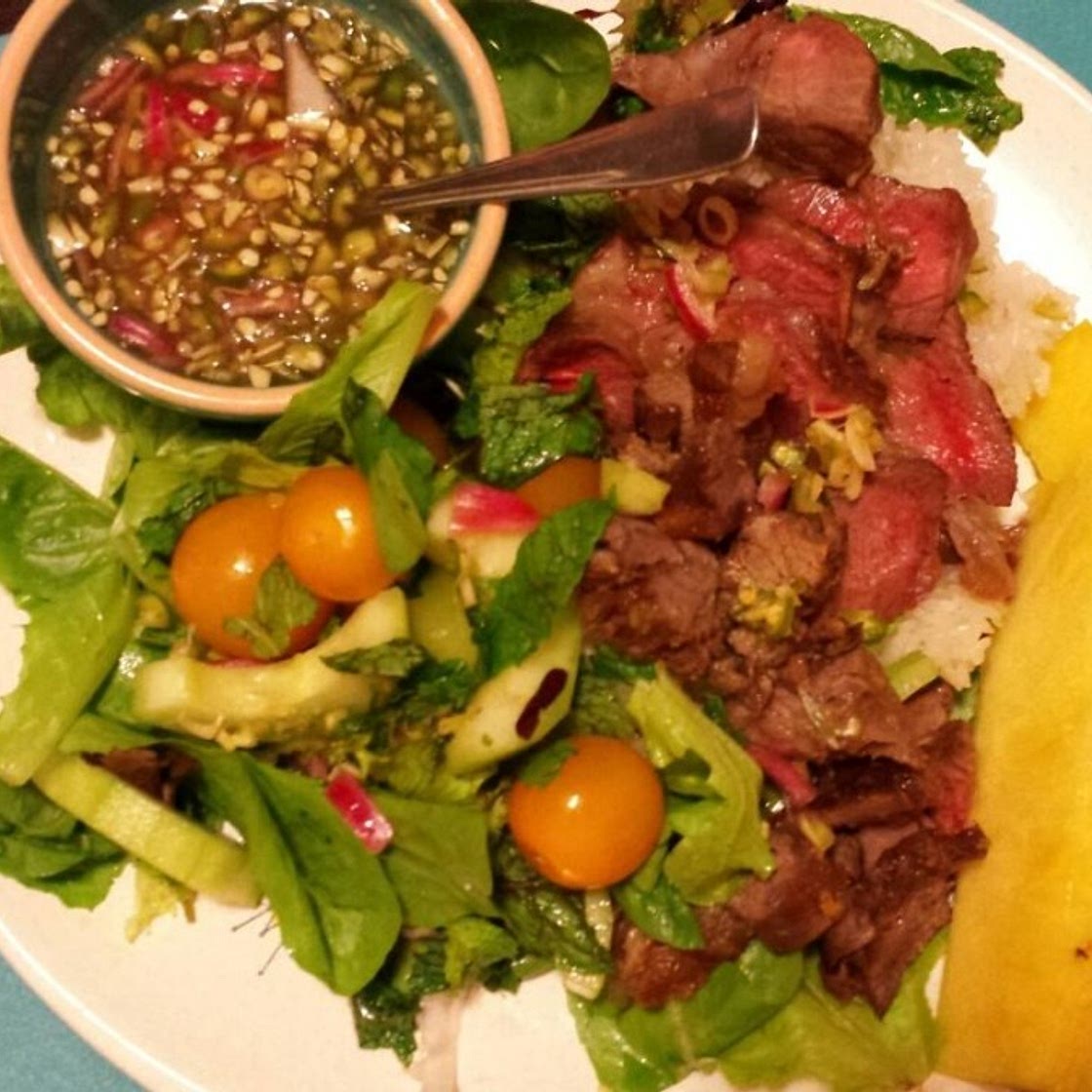 Tiger Cries Salad (a Spicy Thai Beef Salad)