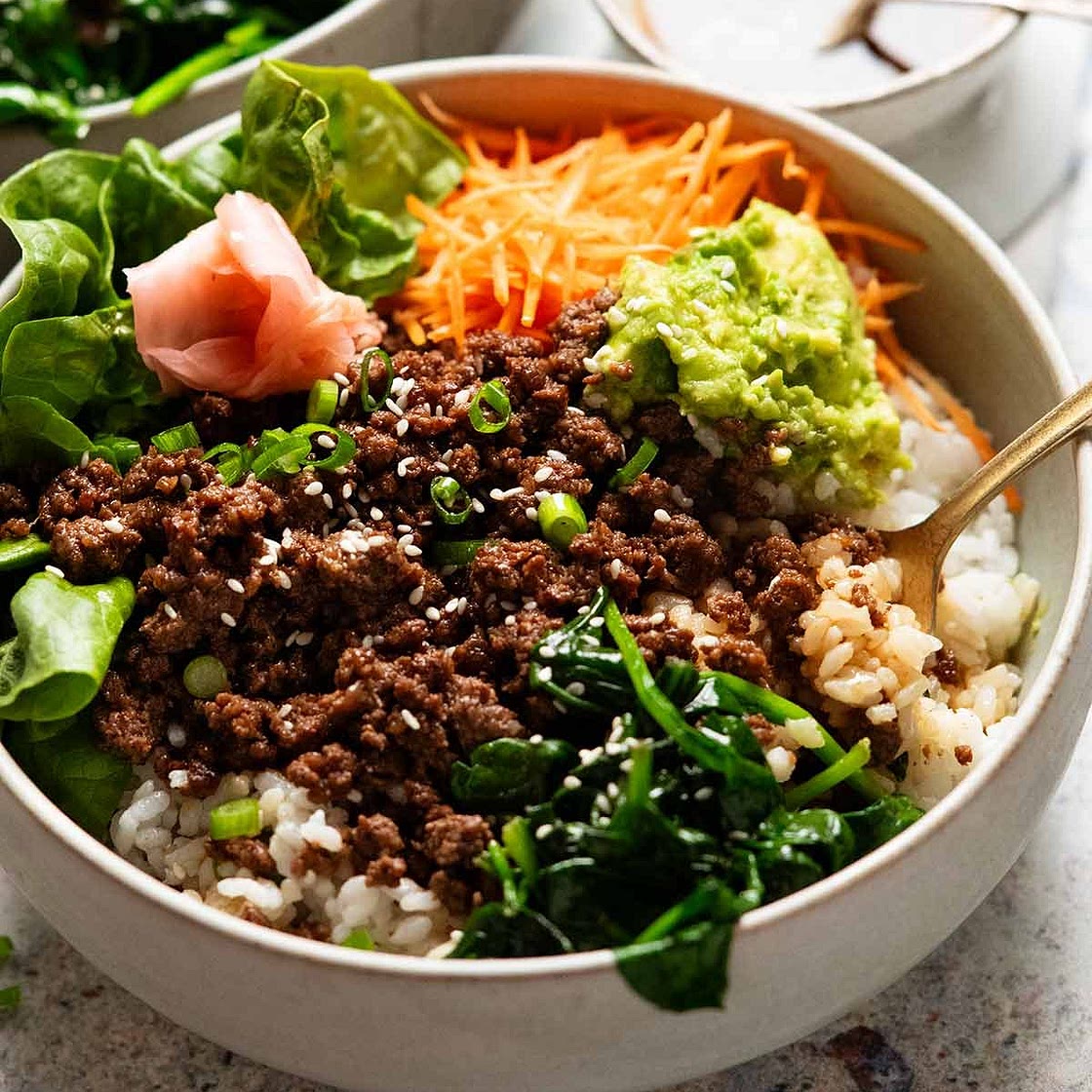 Korean Beef Bulgogi Rice Bowls - the easy way