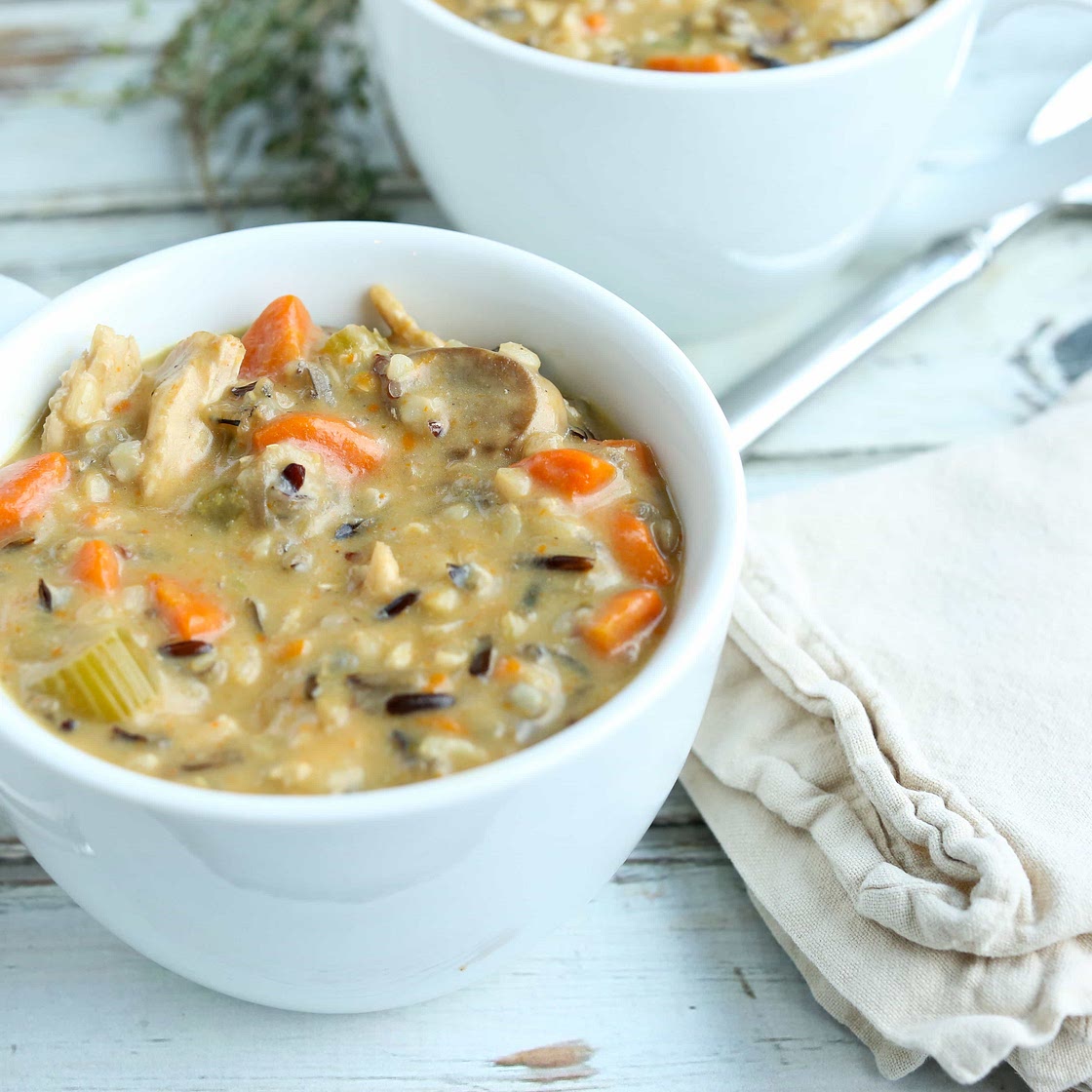 Leftover Turkey and Wild Rice Soup