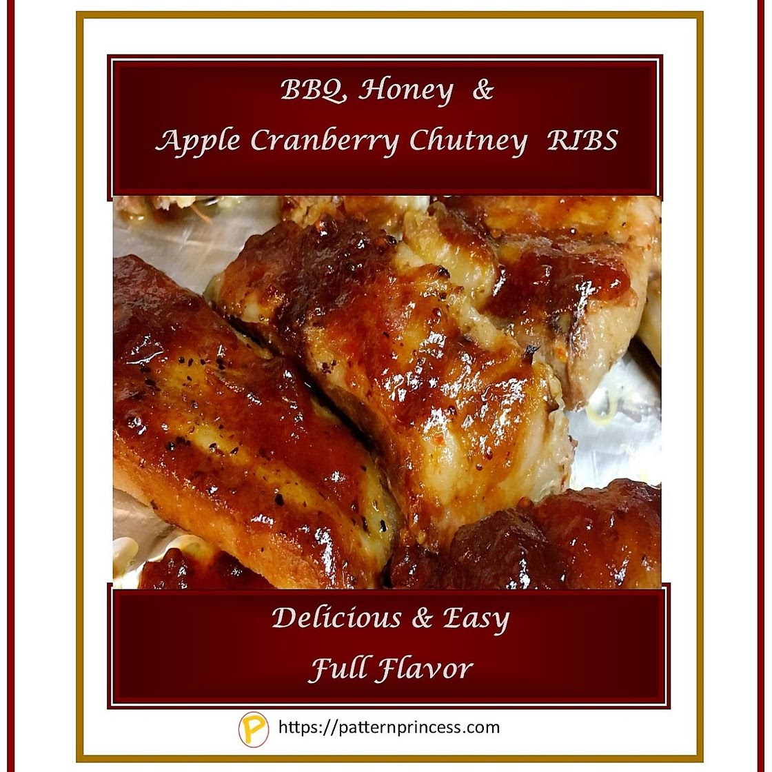 BBQ Honey & Apple Cranberry Chutney RIBS