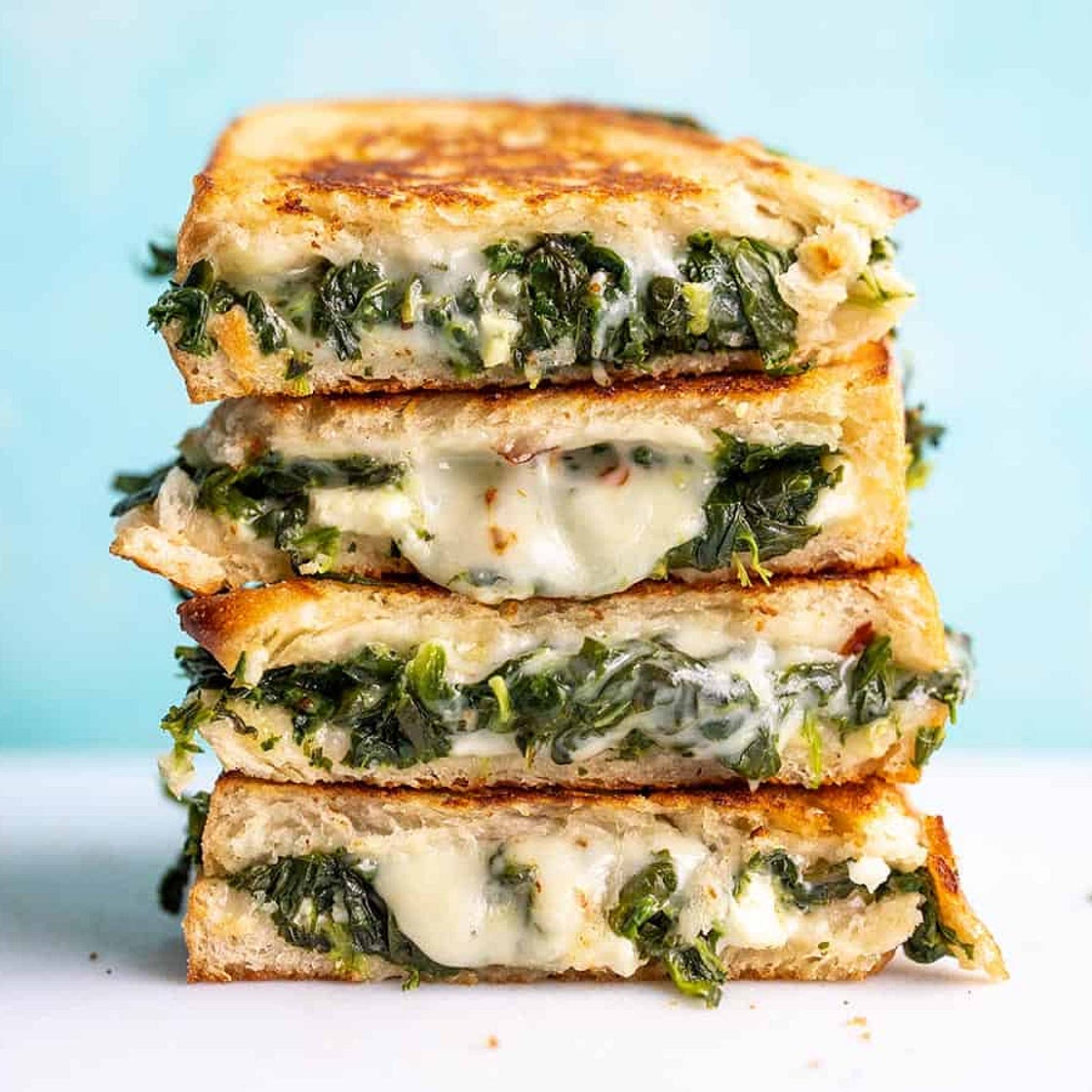 Spinach and Feta Grilled Cheese
