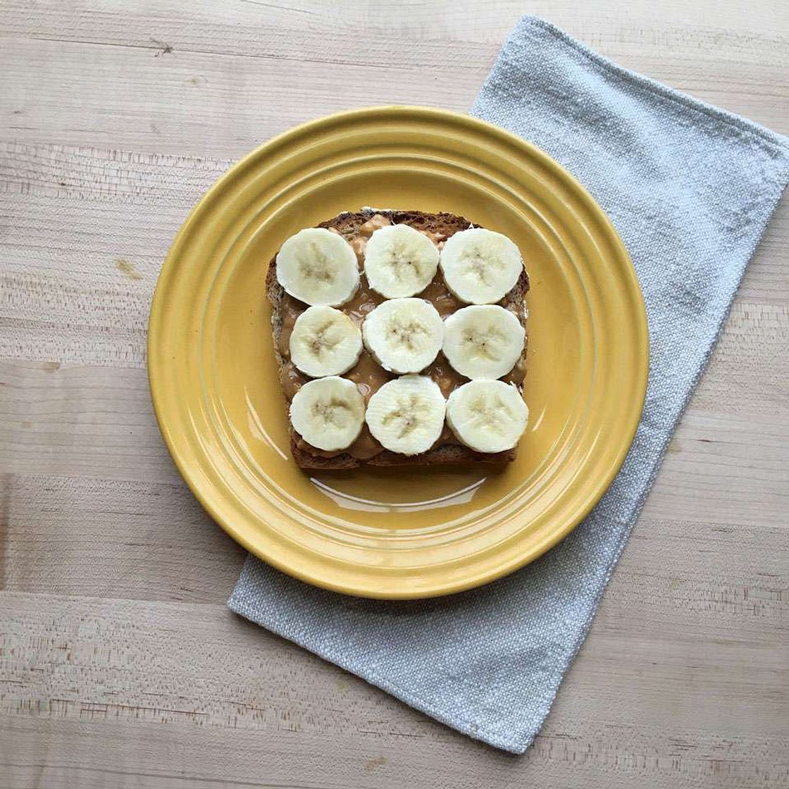 Sprouted-Grain Toast with Peanut Butter & Banana