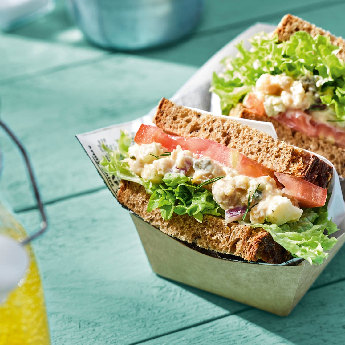 Vegetarisches Thunfischsalat-Sandwich