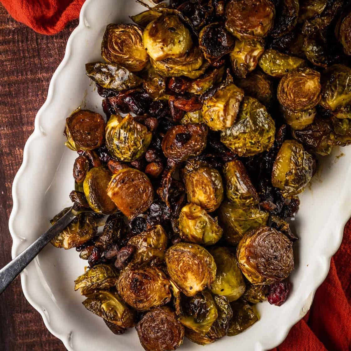 Balsamic Brussels Sprouts (Roasted in the Oven!)