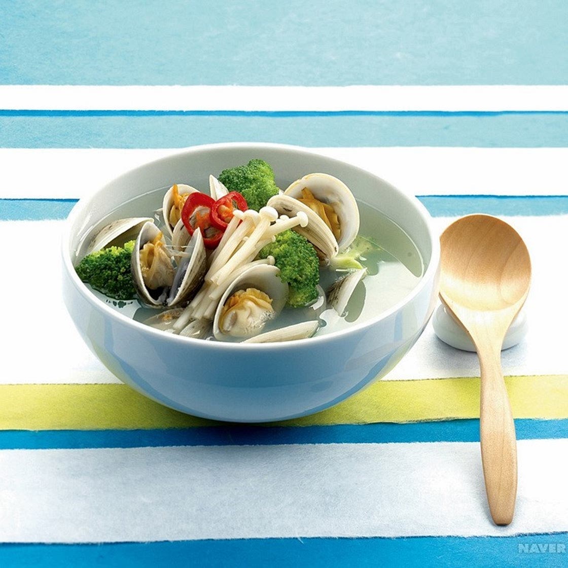 모시조개 브로콜리탕 만드는 법