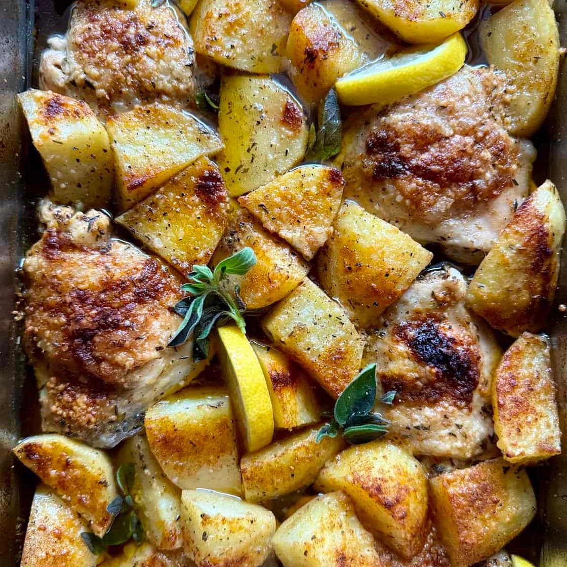 Greek Lemon Chicken and Potatoes