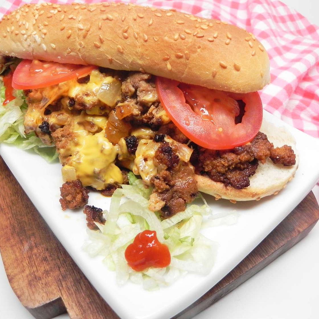 Spicy Chopped Cheese Sandwich