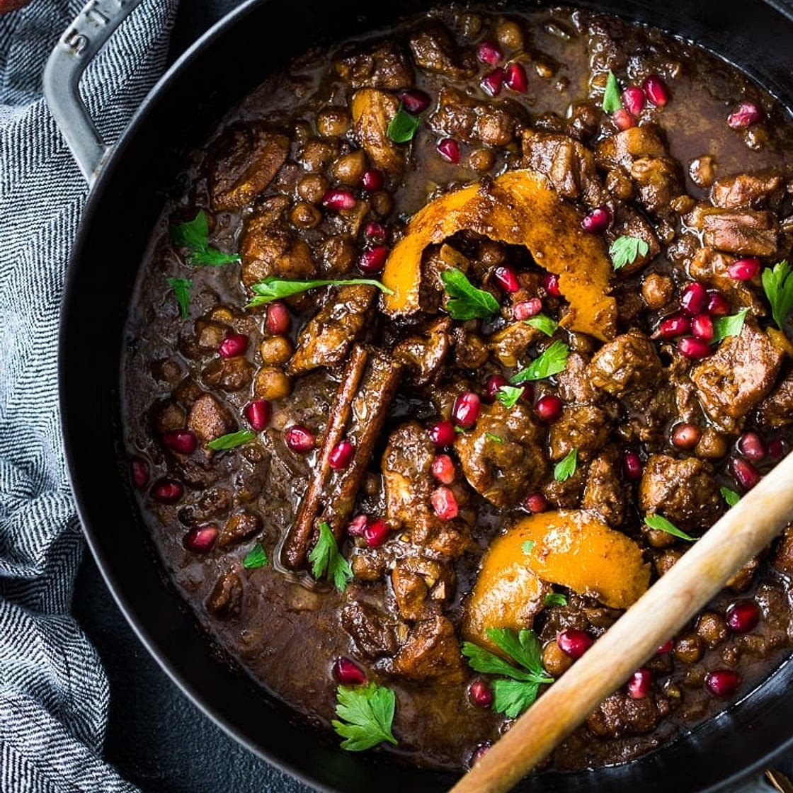 Fesenjan -Persian Stew with Walnuts and Pomegranate