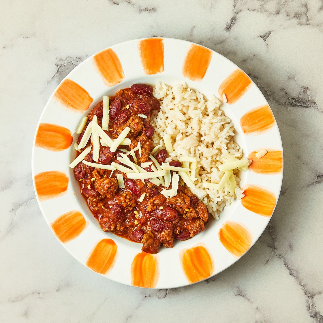 Smoky Chilli Con Carne With Rice