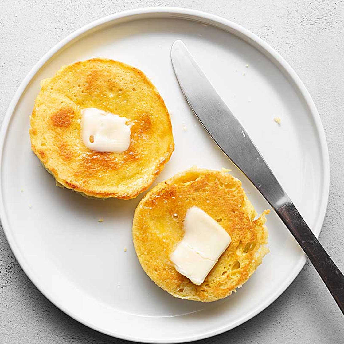 Quick Keto English Muffin Recipe - Only 2 Net Carbs