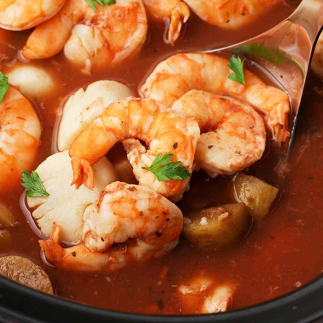 Slow Cooker Seafood Stew
