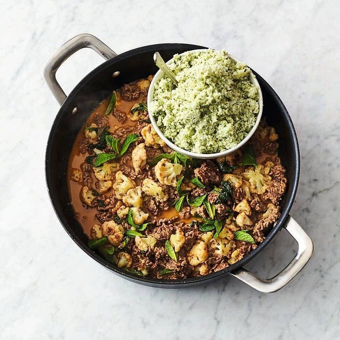 Spicy beef & cauli rice