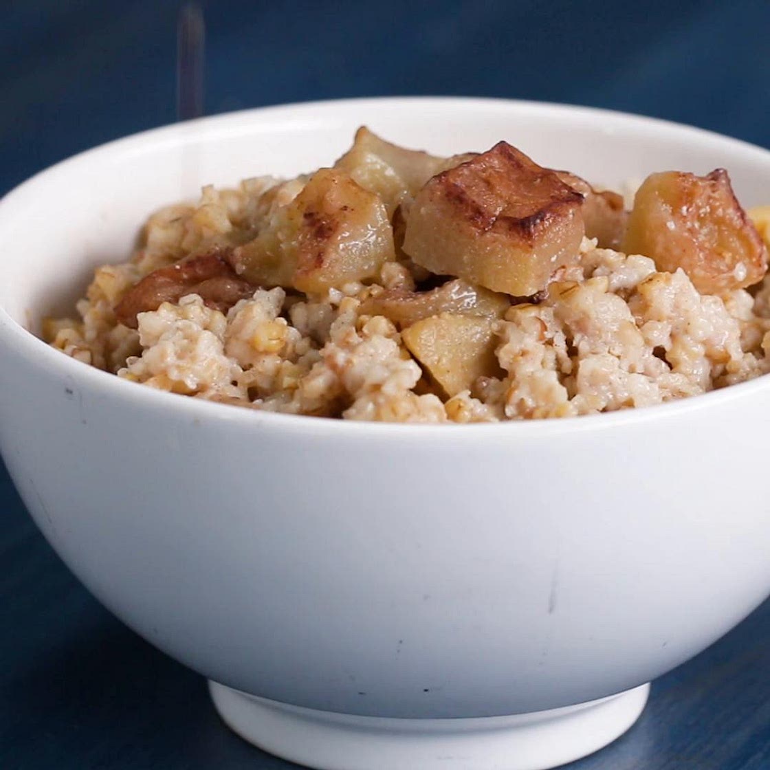 Apple Cinnamon Steel-cut Oatmeal Recipe by Tasty