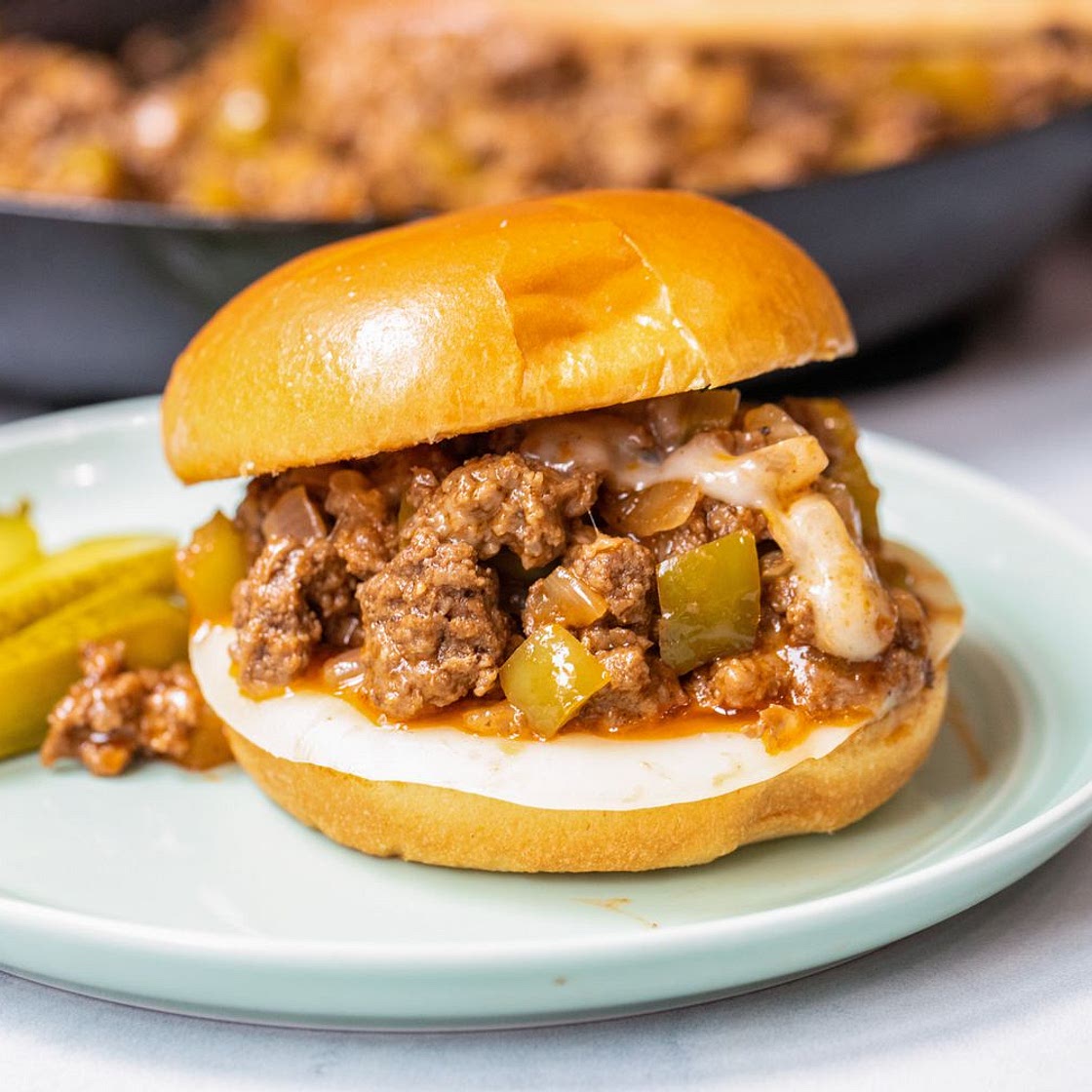 Philly Cheesesteak Sloppy Joes