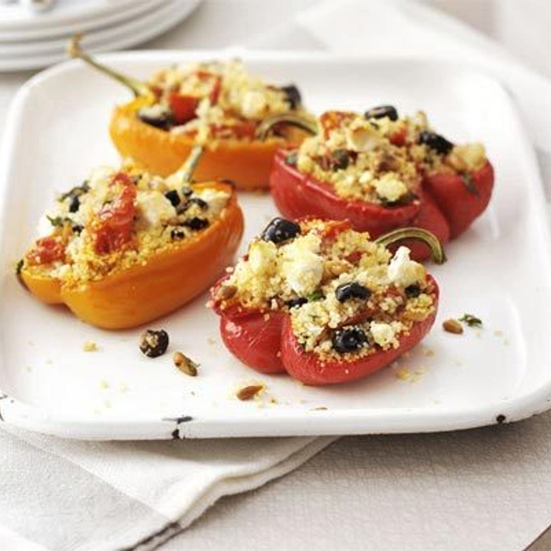 Mediterranean stuffed peppers