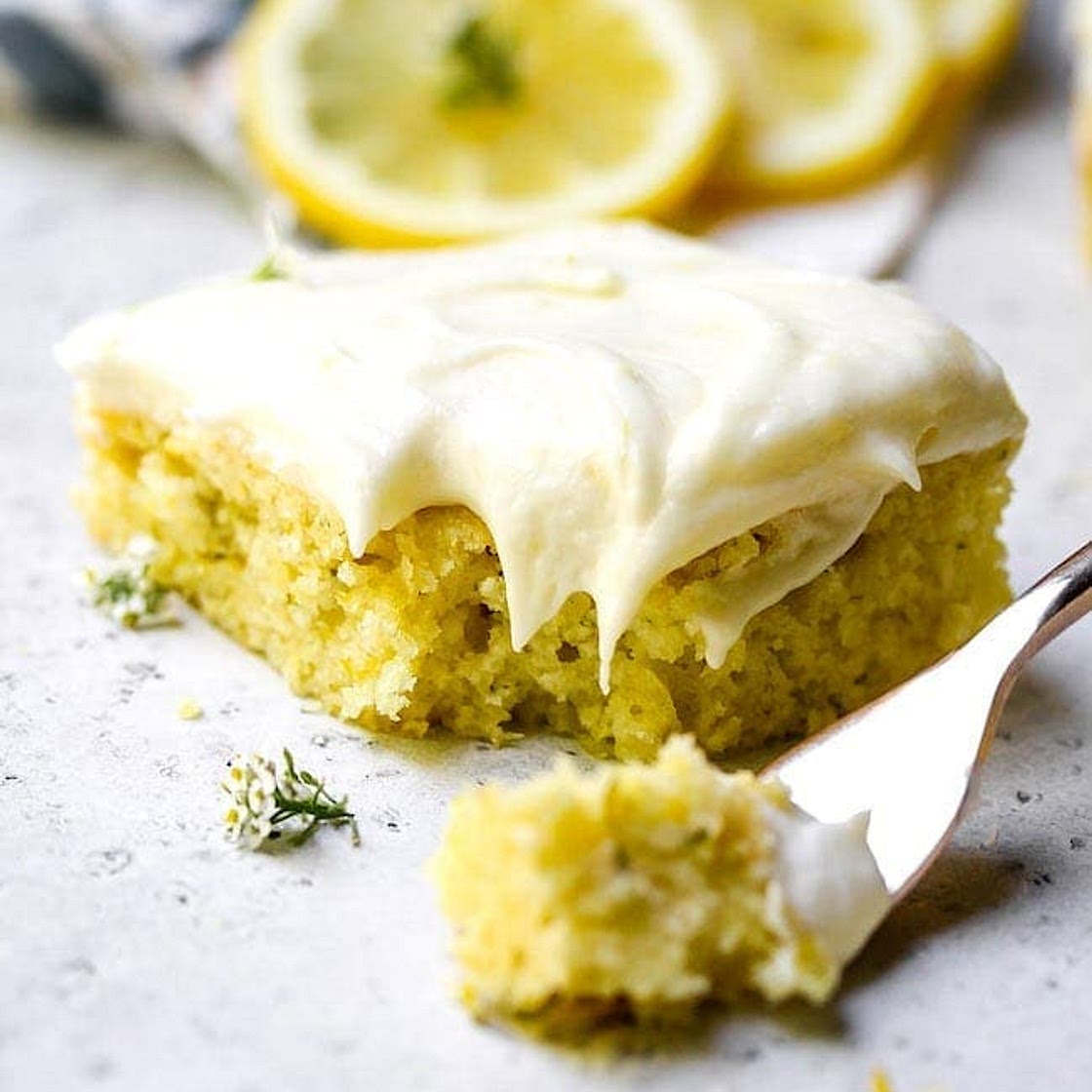 Lemon Zucchini Bars with Cream Cheese Frosting
