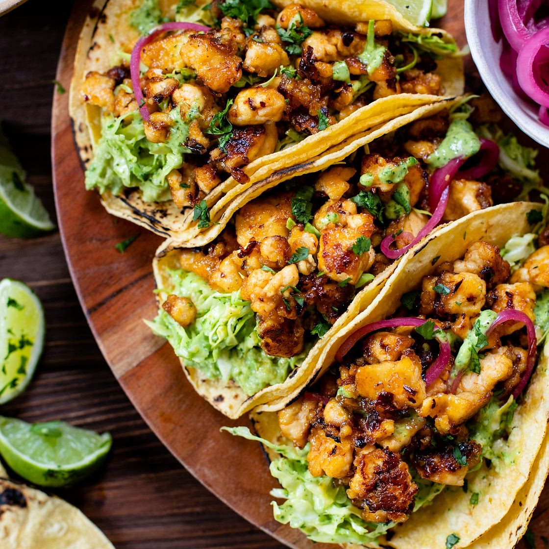 Chipotle Agave Tofu Tacos