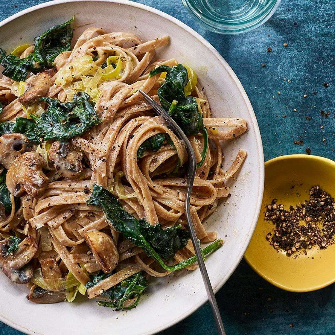 Creamy mushroom pasta
