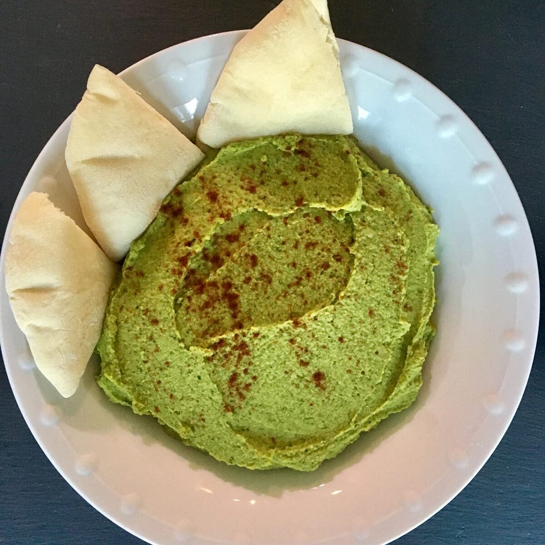 Homemade Spinach Hummus