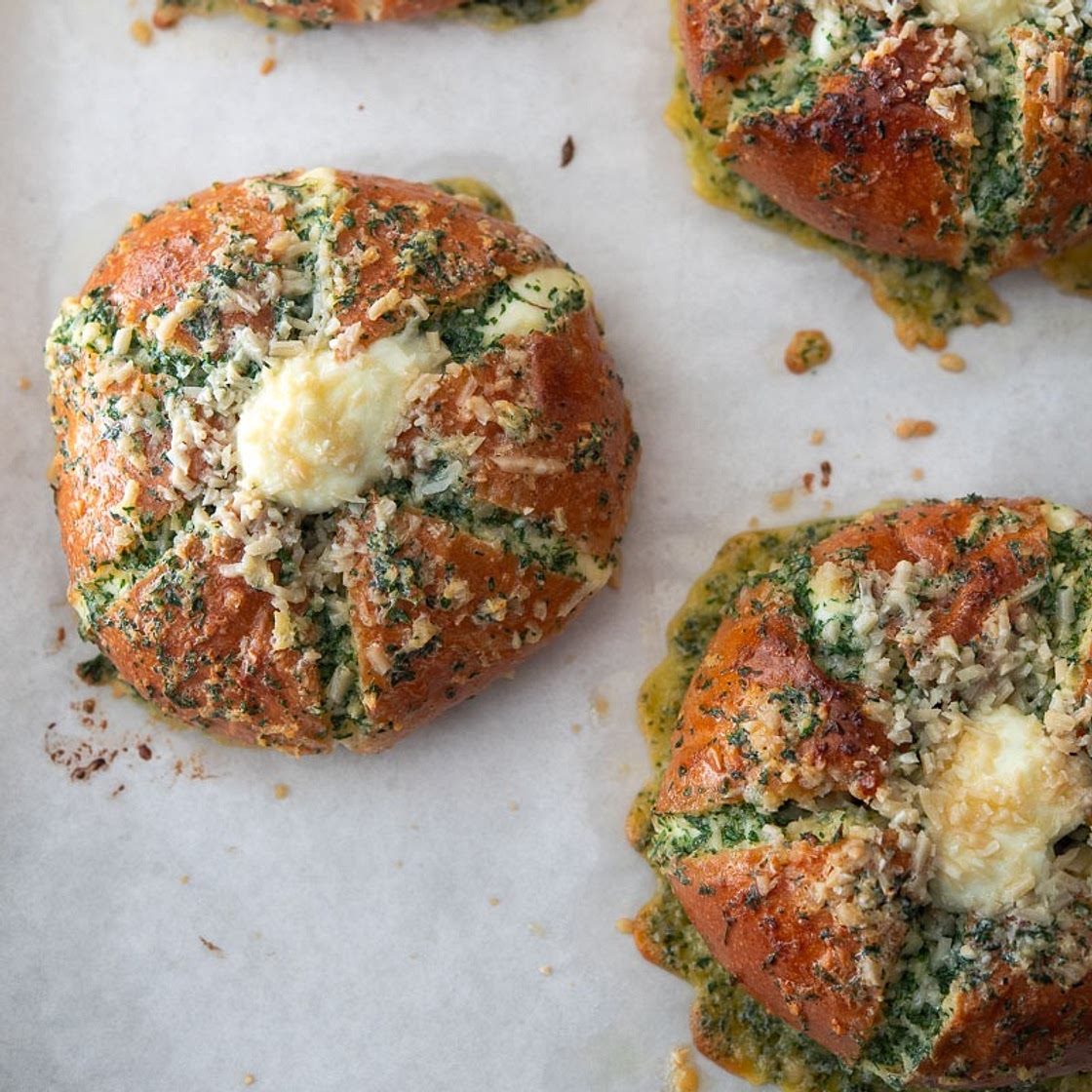 Korean Cream Cheese Garlic Bread