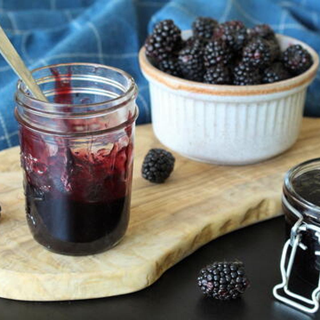 Refrigerator or Freezer Blackberry Jam