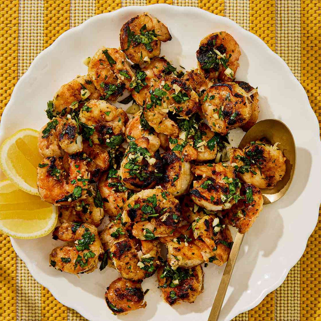 Grilled Shrimp with Garlic and Lemon