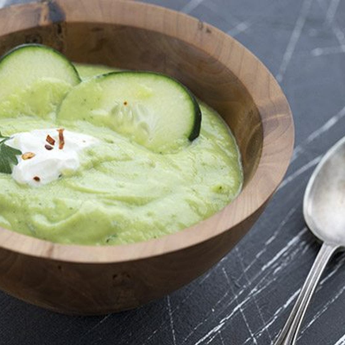 Avocado Cucumber Gazpacho