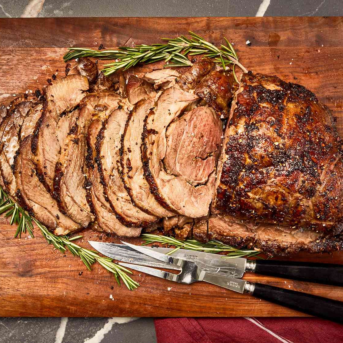 Slow-Roasted Boneless Leg of Lamb
