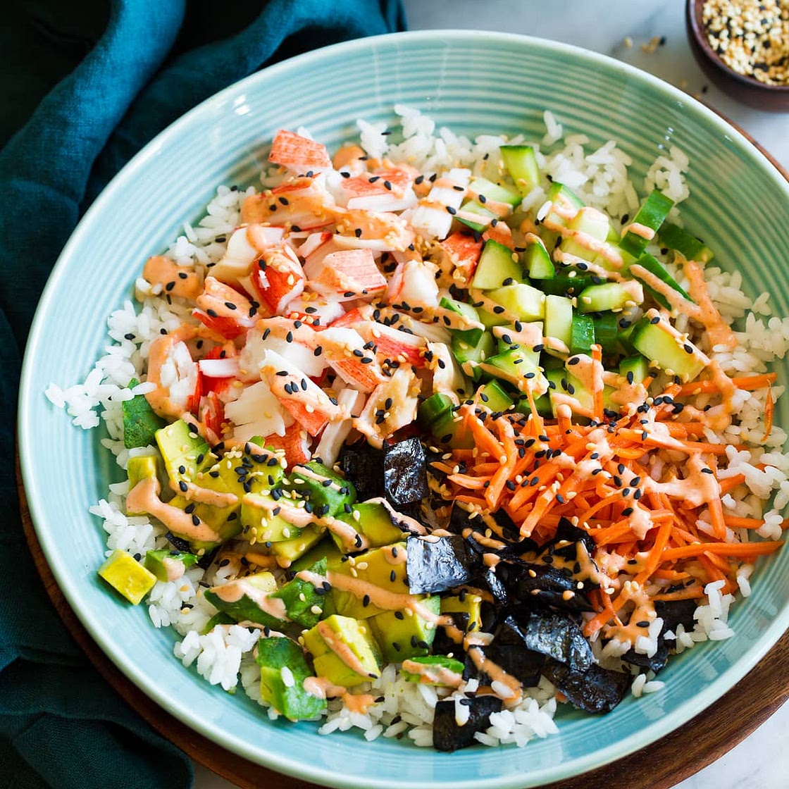 California Roll Sushi Bowls