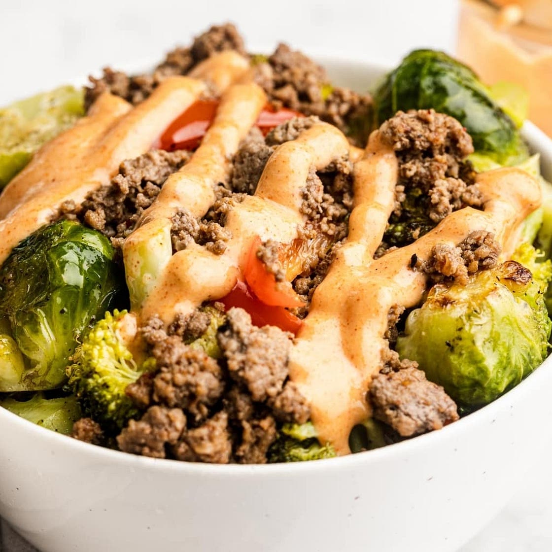 Beef & Veggie Bowls with Comeback Sauce