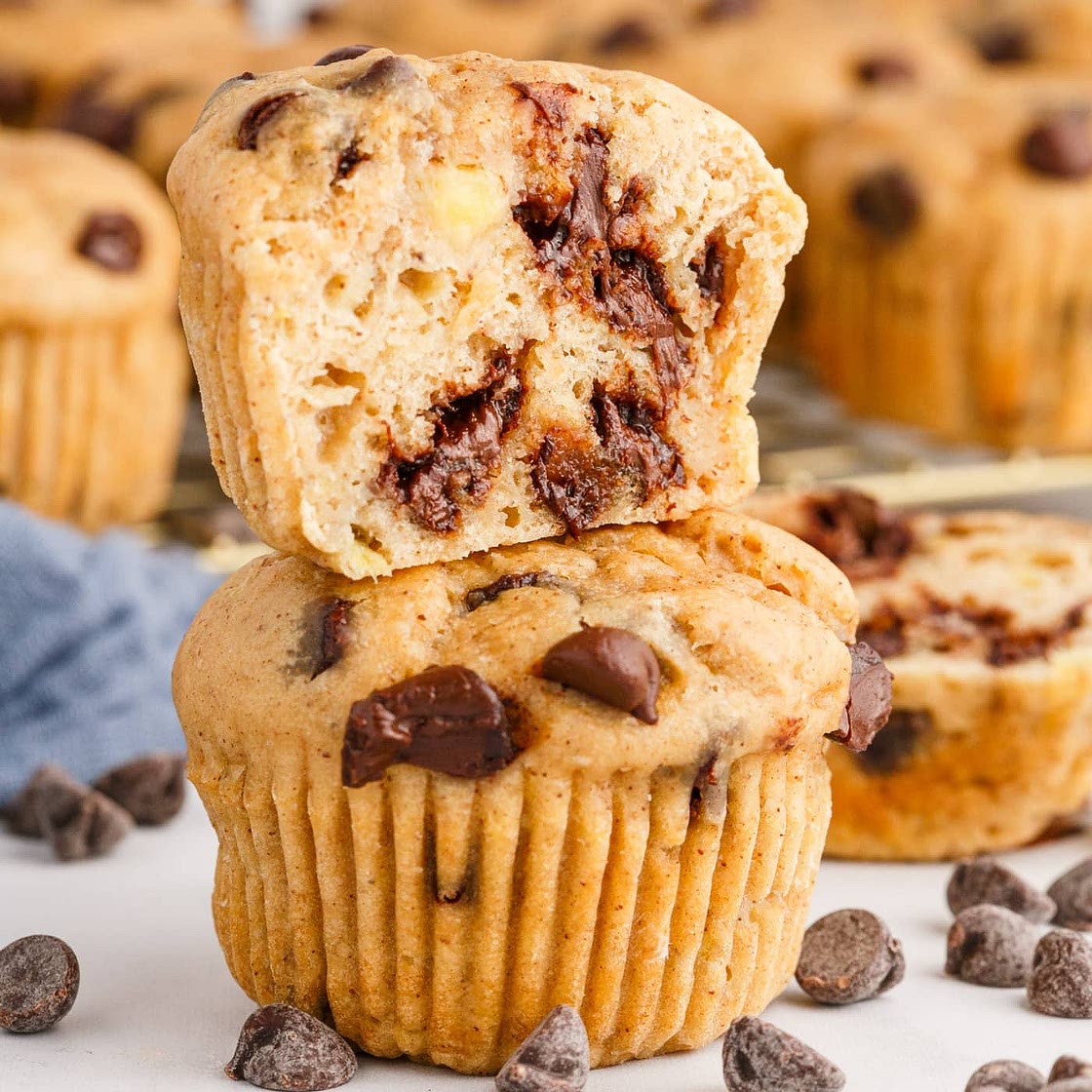 Chocolate Chip Banana Muffins