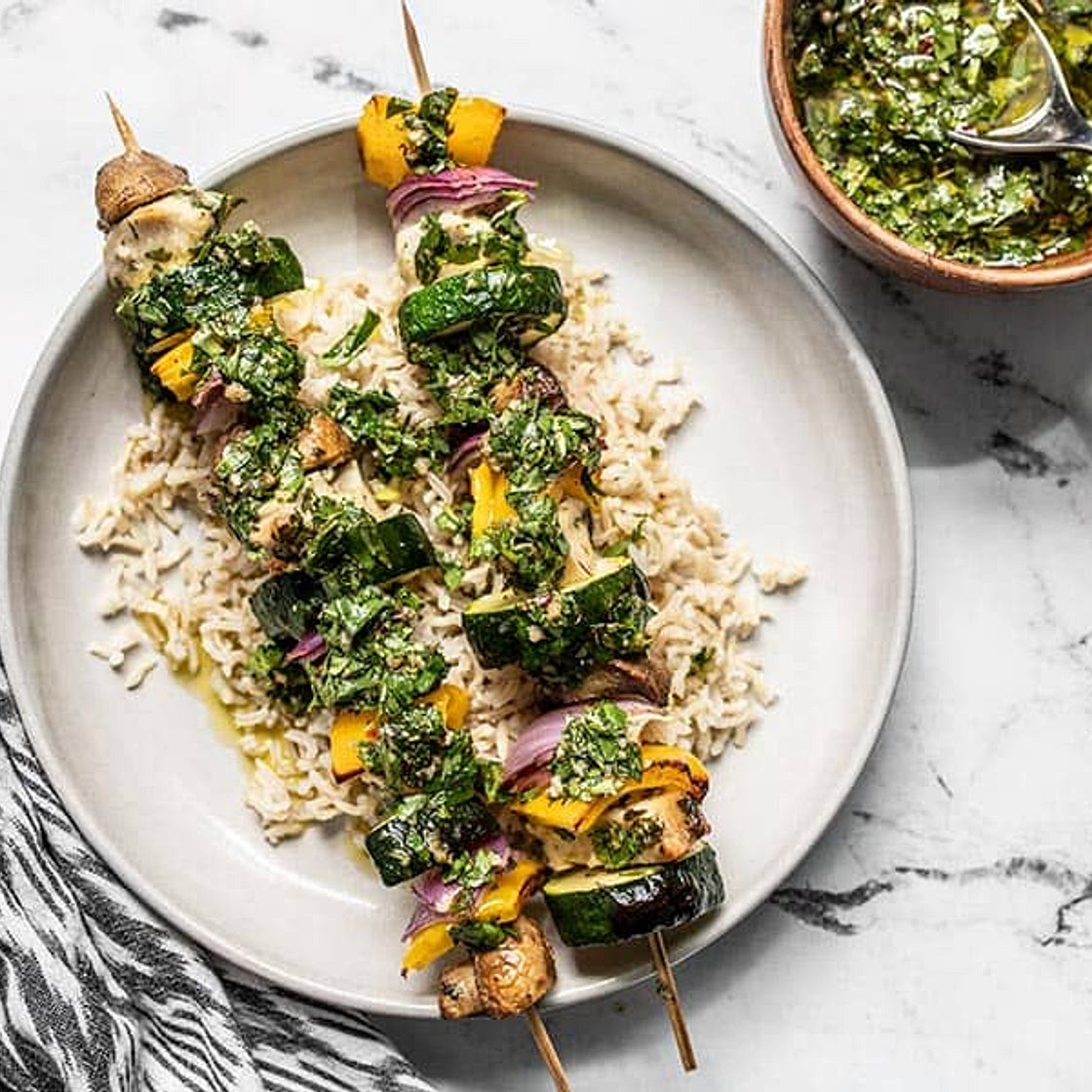 Chimichurri Chicken Kebabs