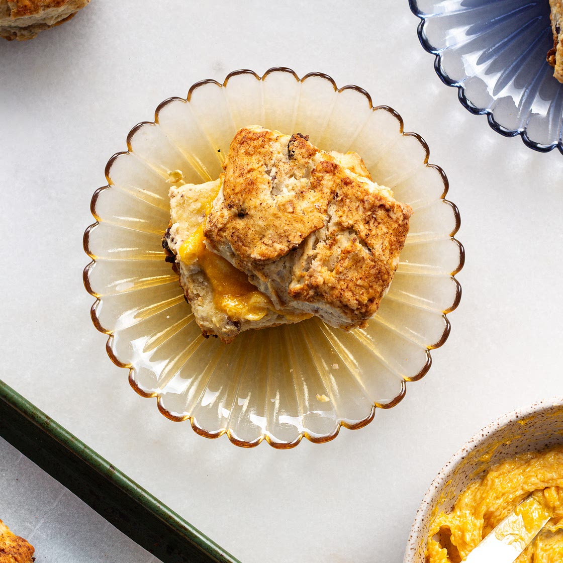 Cranberry Nut Biscuits with Butternut Squash Butter