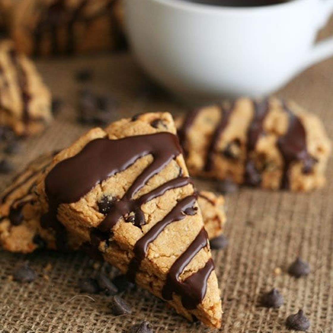 Peanut Butter & Chocolate Scones – Low Carb and Gluten-Free